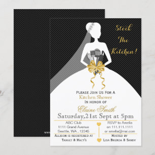 Mod stock the kitchen Bridal shower Invite