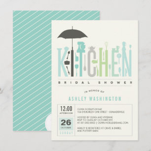 Mod Stock The Kitchen Bridal Shower Party Invite