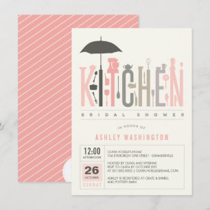 Mod Stock The Kitchen Bridal Shower Party Invite