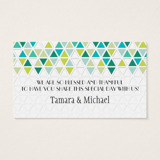 Mod Style Triangle Pattern Triangular Geometric (Back)