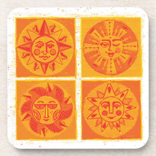 Mod Sun Faces Orange Coaster 2