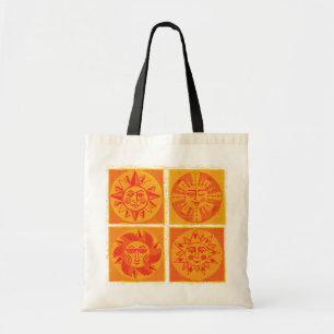 Mod Sun Faces Orange Tote + Beach Bag