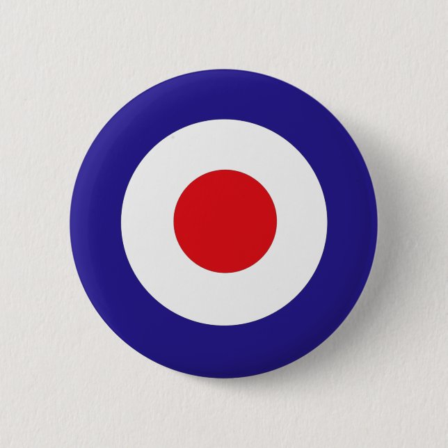 Mod Target 6 Cm Round Badge (Front)