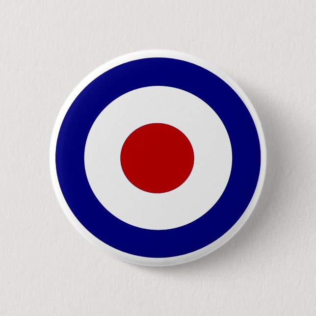 Mod Target 6 Cm Round Badge (Front)