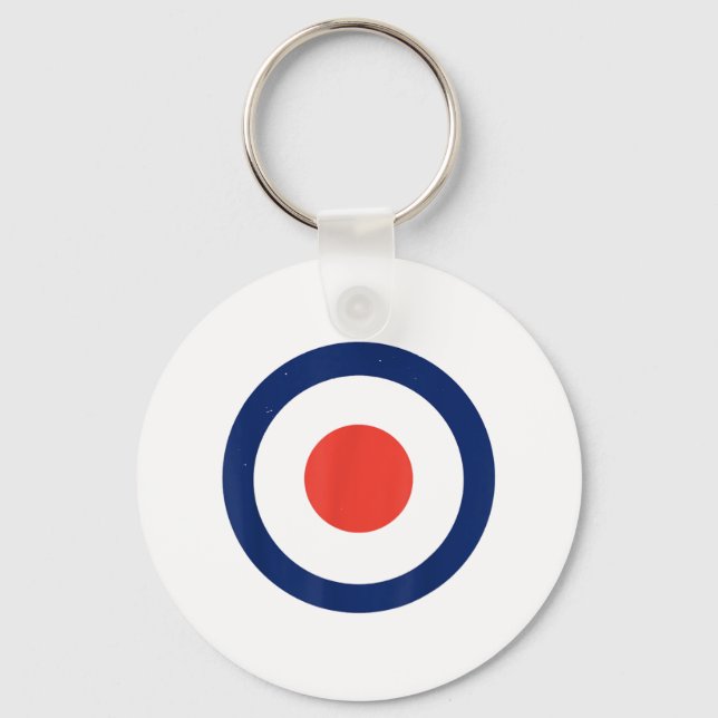 Mod Target Air Force Bullseye Target _1  Key Ring (Front)