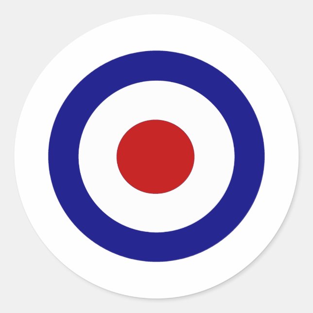 Mod Target Classic Round Sticker (Front)