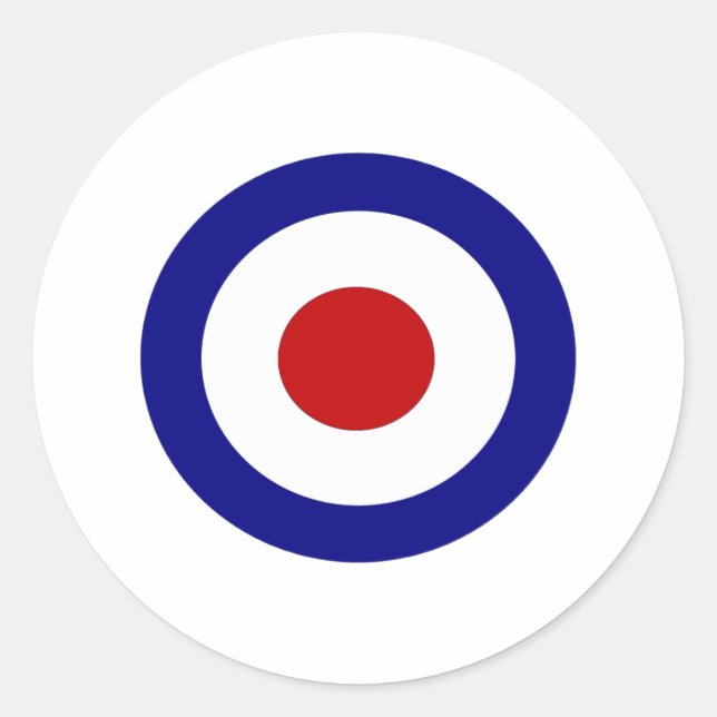 Mod Target Classic Round Sticker (Front)