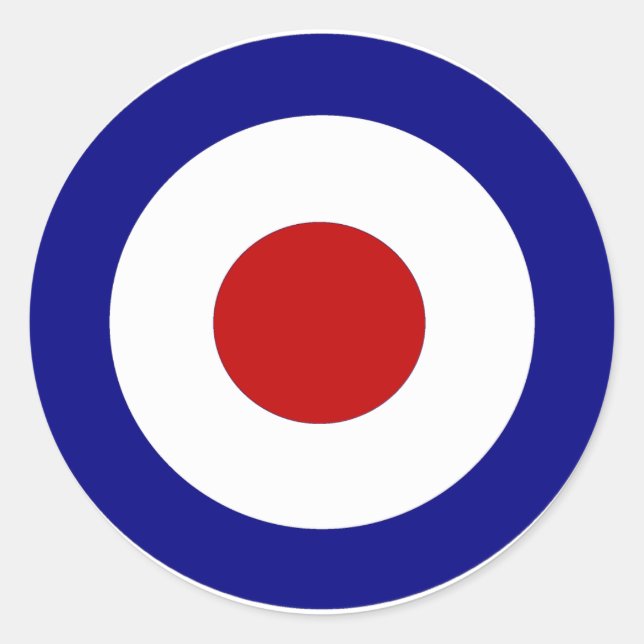 Mod Target Classic Round Sticker (Front)