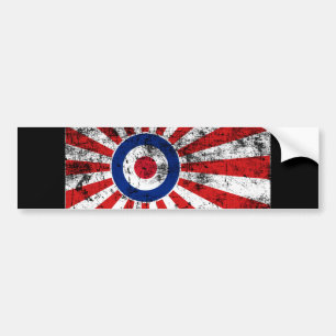 Mod Target Mods Sunburst Target Roundel Bumper Sticker