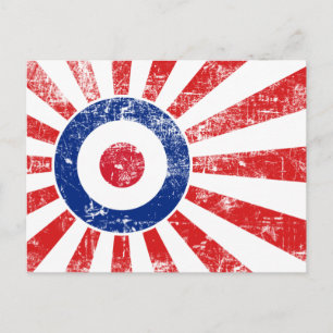Mod Target Mods Sunburst Target Roundel Postcard