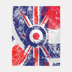Mod Target Mods UK Target Grunge Roundel Fleece Blanket