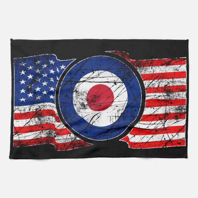 Mod Target Mods USA Target Roundel Tea Towel (Horizontal)