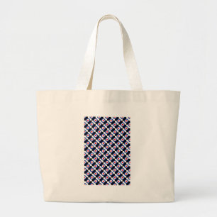 Mod Target Pattern Polka Dots Fashion Vintage Large Tote Bag
