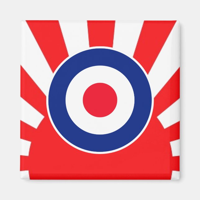 MOD Target Roundel on Burst Japan Magnet (Front)