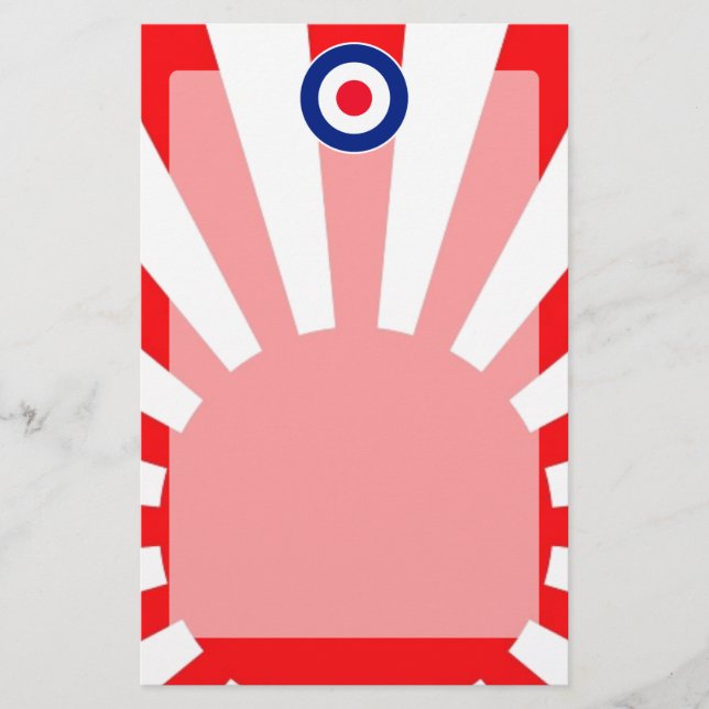 MOD Target Roundel on Burst Japan Stationery (Front)