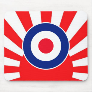 MOD Target Roundel on Sunburst Mouse Mat