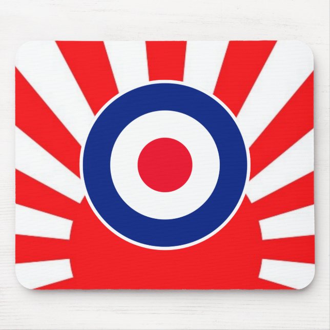 MOD Target Roundel on Sunburst Mouse Mat (Front)