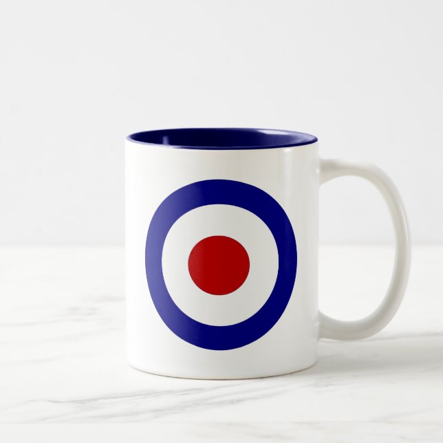 Mod Target Two-Tone Coffee Mug (Right)