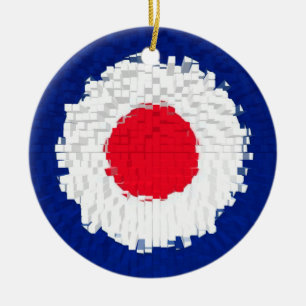 Mod Target with effect applied Ceramic Tree Decoration