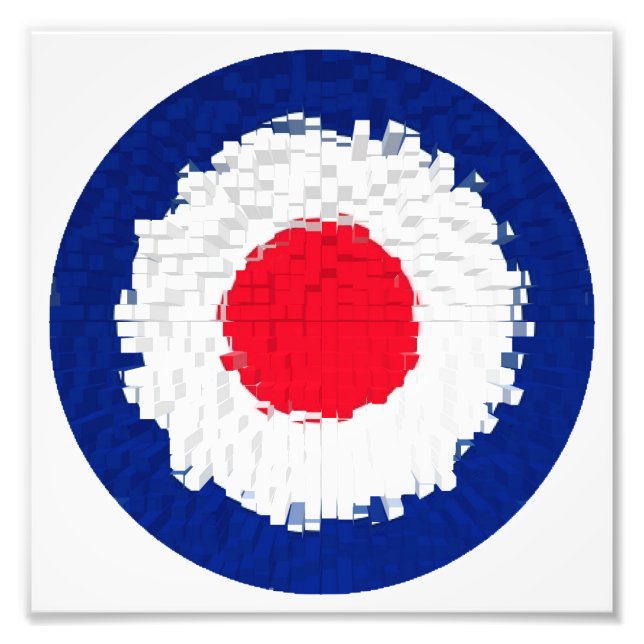 Mod Target with effect applied Photo Print (Front)