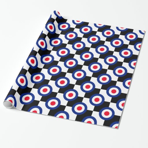 Image of MOD Targets on Checkers Wrapping Paper
