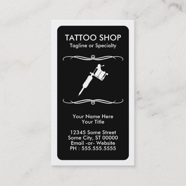 mod TATTOO loyalty card (Front)
