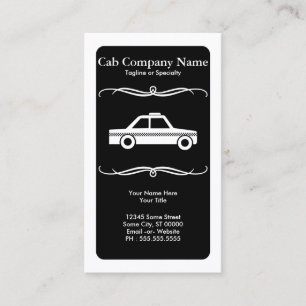 mod taxi cab business card
