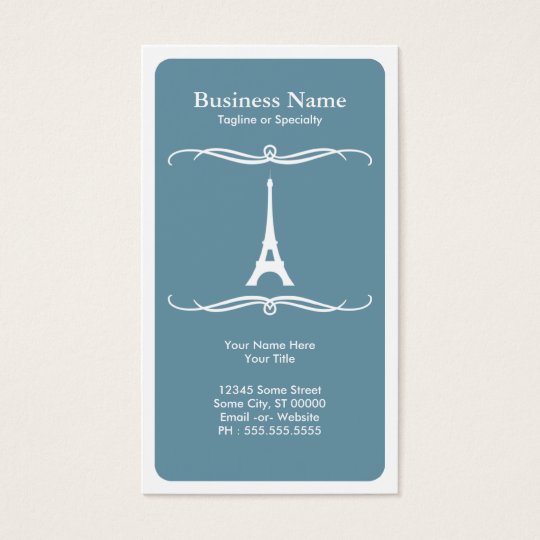 mod travel (eiffel tower) business card