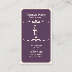mod trumpet business card