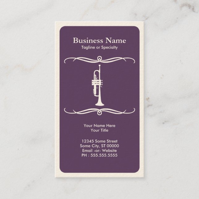 mod trumpet business card (Front)