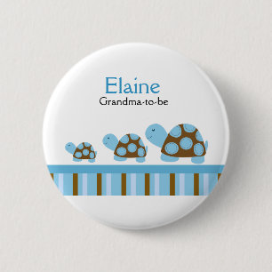 MOD TURTLES NAME TAG Personalised Button