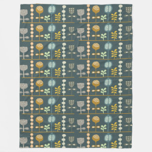 Mod Unique Artistic Artisan Designer Trendy Fleece Blanket