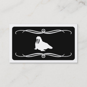 mod walrus (colour customisable) business card
