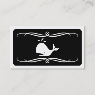 mod whale (colour customisable) business card
