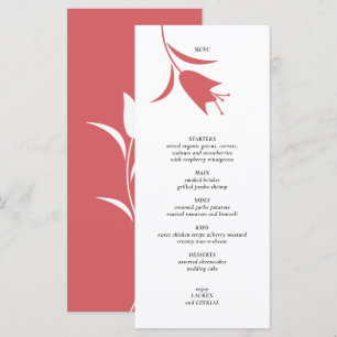 MOD WINE TULIP WEDDING MENU