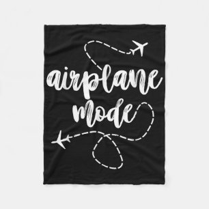 Mode Aeroplane _ Summer Vacation _ Travel Aeroplan Fleece Blanket