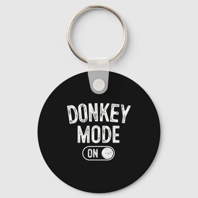 Mode On Costume Funny Farmer Gift Falm Animal Love Key Ring (Front)