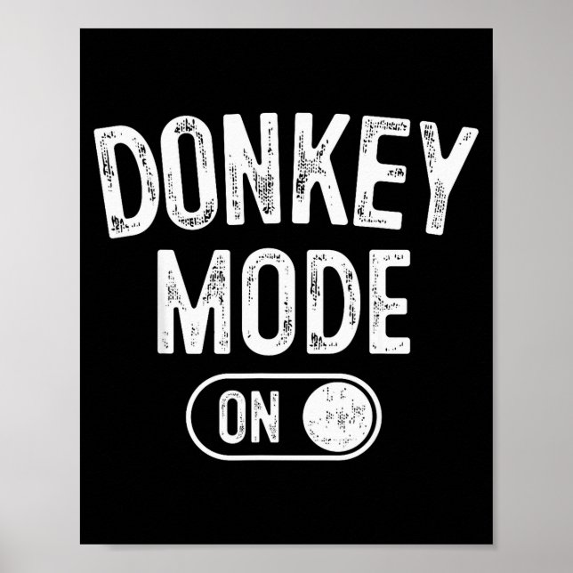 Mode On Costume Funny Farmer Gift Falm Animal Love Poster (Front)