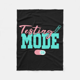 Mode On Last Day Of School Test Day Teacher Studen Fleece Blanket