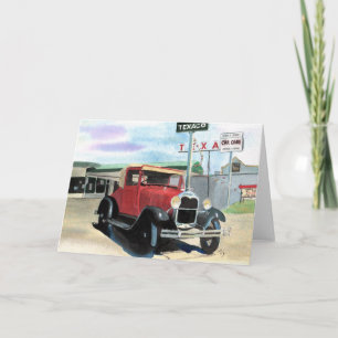 Model A antique car Greeting Card
