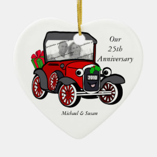 Model A Photo Christmas Ceramic Tree Decoration