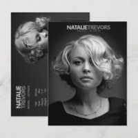Model Actor 2 Sided 2 Photo Promotional Template