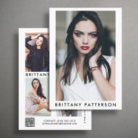 Model Actor 5x7 Comp SED Card QR 5 Photo 2 Sided