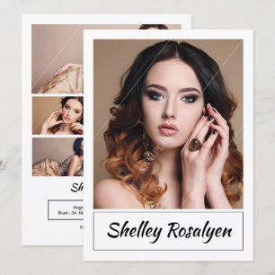 Model Actor Comp Card. Zed card. Sed card