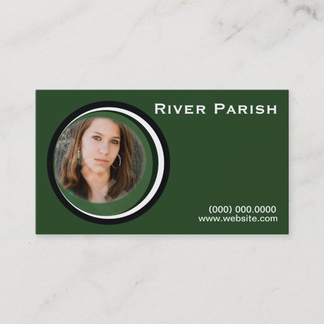 Model Actor Headshot Business Card (Front)