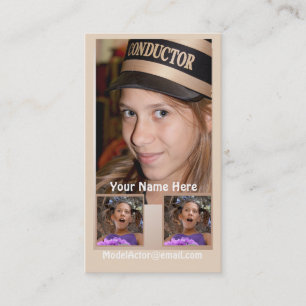 Model- Actor Headshot Business Card