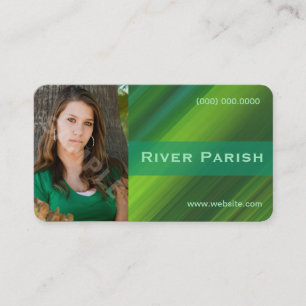 Model Actor Headshot Business Card Metallic