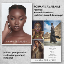 Model Actor Modelling Comp Card 4 Photo Modern