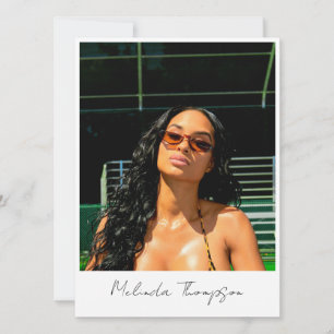 Model Actor Modelling Comp Card 5 Photo Influencer