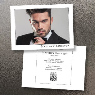 Model Actor Modern 5x7 Promo Comp Card Template